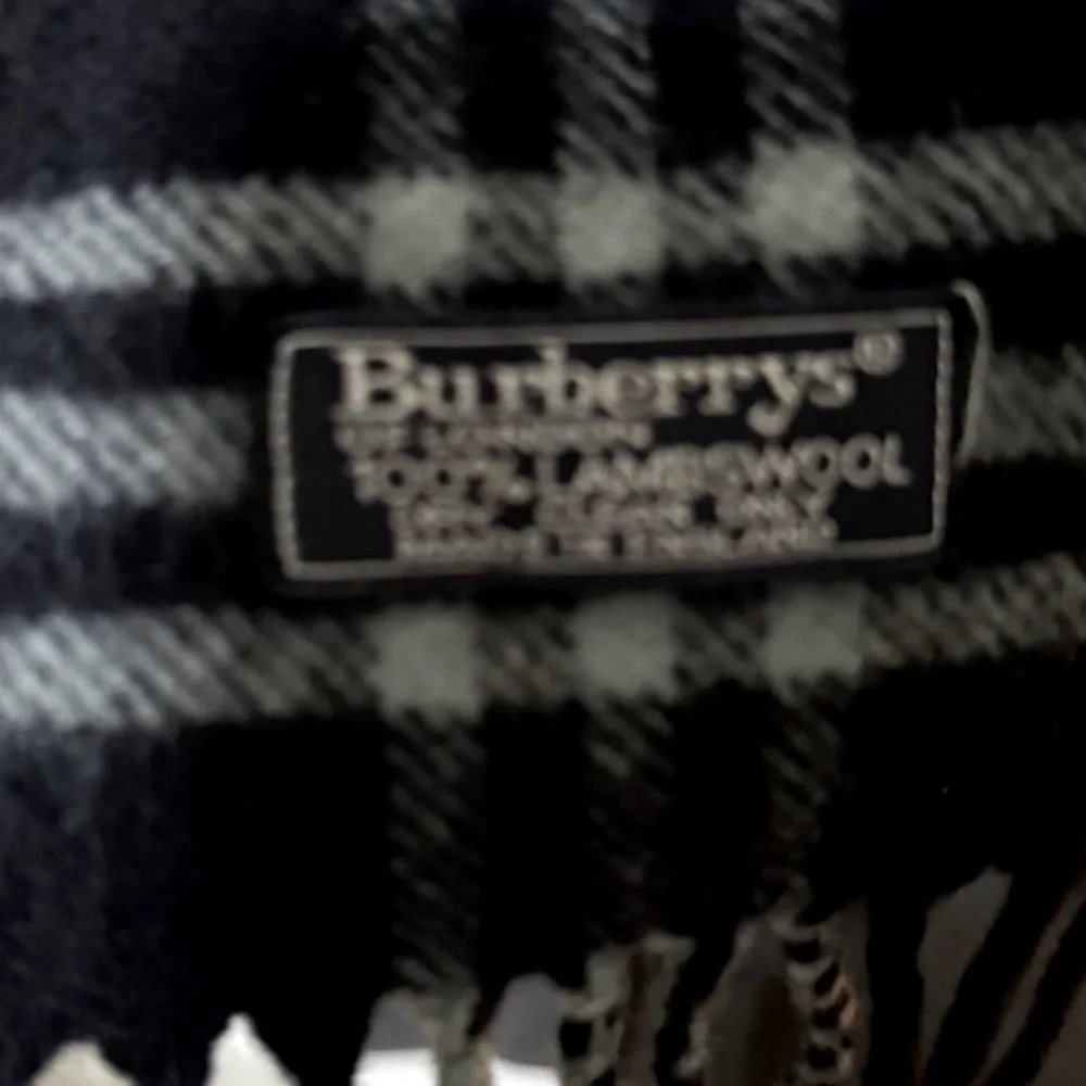 BUBERRYS vintage Scarf unisex navy blue